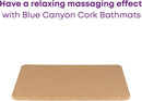 Blue Canyon Natural Cork Bath Mats, Eco-Friendly Durable Wooden Non-slip Bathroom Accessory