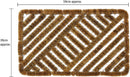 JVL Boston Scraper Door Mat, 39 x 59 cm
