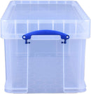 Really Useful Clear Plastic Storage Box 48 Litre XL External: 600mm x 400mm x 350mm
