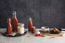 Kilner Branded Traditional Square Airtight Clip Top Preserve Glass Bottles 0.55 Litre (0025.471)