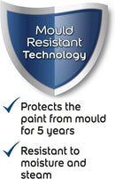 Dulux Easycare Bathroom Soft Sheen Paint - White Mist - 2.5L