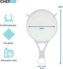 Chef Aid Large White Plastic Strainer 22cm | BPA Free