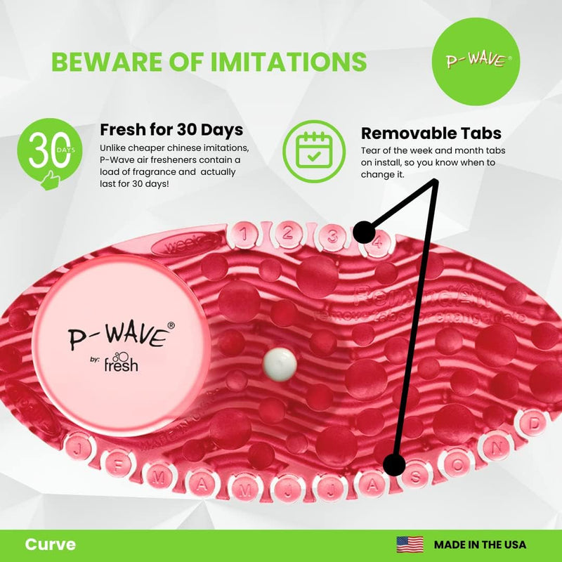 P-Wave P-Curve Air Freshener Spiced Apple (Pack of 10) WZCV60SA