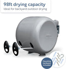 Minky Double Retractable Washing Line 30m | Grey Branded | 2 X 15m/95ft Drying Space