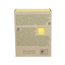 Post-it Recycled Notes 76x127mm 100 Sheets Cardboard Packaging Canary Yellow (Pack of 16) 655-1T