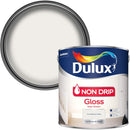 Dulux Non Drip Gloss High Sheen Paint For Wood And Metal - Pure Brilliant White 2.5L