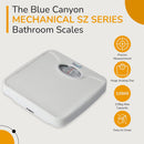 Blue Canyon Mechanical Sz Series Bathroom Scales 125Kg Max Capacity White