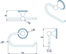 Croydex Westminster Toilet Roll Holder, Zinc