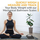 Blue Canyon Doctor Style Bathroom Scales 130Kg Max Capacity Black