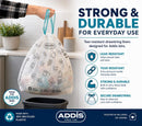 Addis 50–60L Bin Liners with Drawstring | 1 x Roll 15 Bags