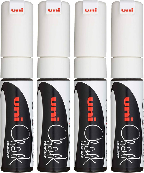 Uniball PWE-8K Chalk Marker Chisel Broad White (Pack of 4) 153494344
