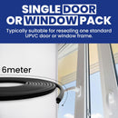 Black UPVC Push Fit Replacement Gasket Seal for Doors & Windows | 1 x 6m