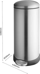 Addis Stainless Steel Soft Close Pedal Bin 30 Litre