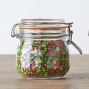 Kilner Branded 0.5 Litre Square Glass Clip Top Preservation Storage Jar (0025.510)