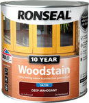 Ronseal 10 Year Woodstain | Deep Mahogany | 2.5 litre