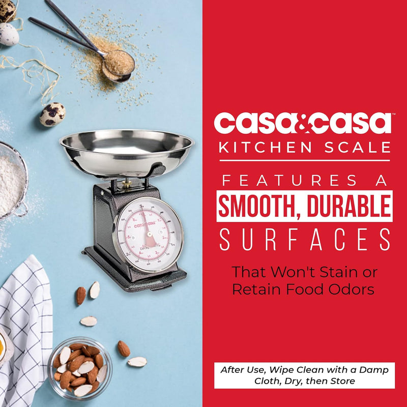 Mechanical Kitchen Scales, Professional Food Weighing Scale Dual Display