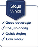 Dulux Silk Emulsion Paint For Walls And Ceilings - Pure Brilliant White 2.5 Litres