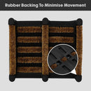 JVL Nimbus Rubber Coir Boot Scraper Mat, 30x35cm