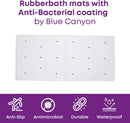 Blue Canyon Anti-Bacterial Rubber Bath Mat - White (34 X 74Cm)