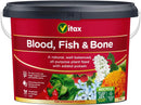 Vitax Blood Fish & Bone Fertiliser| AllYear Around Continuous Nutrition | 10kg Resealable Tub