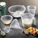 Addis Plastic 1 Litre Measuring & Mixing Jug With Handle, Clear