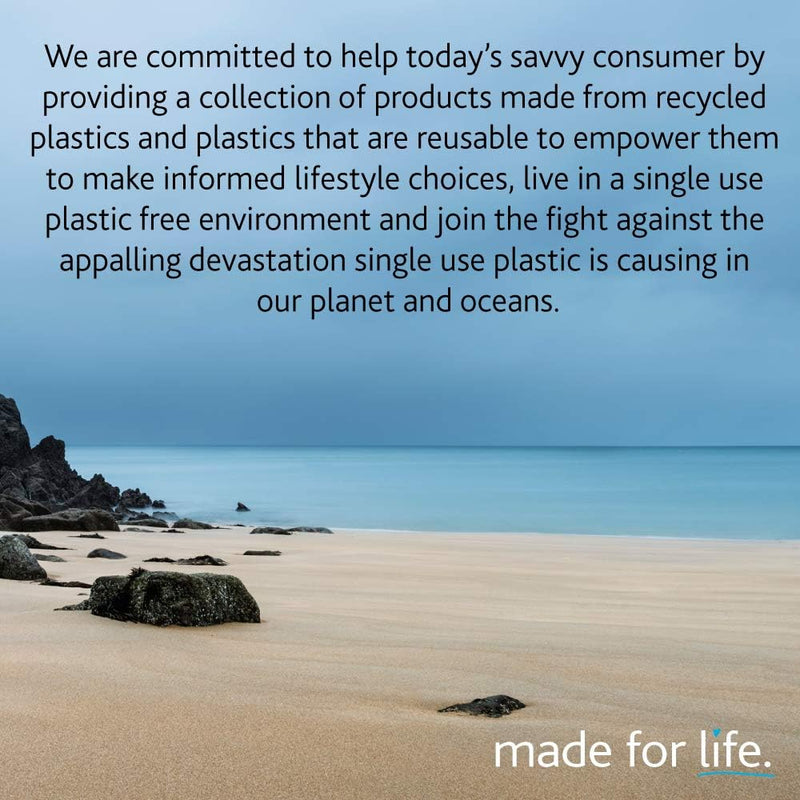 Addis Eco 100% Recycled Plastic Large Rectangular Washing Up Bowl, 9.5L Light Grey