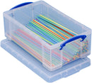 Really Useful 12L Plastic Storage Box With Lid 465x270x150mm C4 Clear