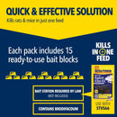 The Big Cheese Ultra Power Rodent Killer Bait Block | 15 x 20g | For Mice & Rats | Ultra Strength