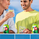 7 Up Zero Lemon and Lime Carbonated Canned Soft Drink 330ml (Pack of 24)