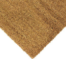 Jvl Manor Plain Natural Coir Backed Door Mat, Latex, Brown, 40 X 60 Cm