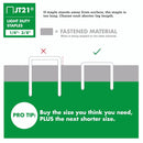 Arrow JT21 Staples 8mm 1/4" | Home Repairs, Crafting, Art Projects & Upholstery