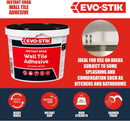Evo-Stik Wall Tile Adhesive | Instant Grab | Multi Surface| Fast Acting |  1L Tub