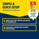 The Big Cheese Ultra Power Ready-Baited Rat Trap Kit | All-In-One Set | Reusable