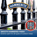 Hammerite Paint Direct To Rust Exterior Red Metal Paint 250Ml Tin