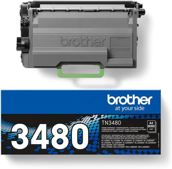 Brother TN3480 Toner Cartridge | High Yield | Black | Brother Genuine Supplies