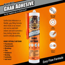 Gorilla Heavy Duty Grab Adhesive White 290ml
