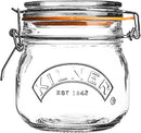 Kilner Branded 0.5 Litre Square Glass Clip Top Preservation Storage Jar (0025.510)