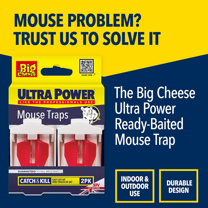 Big Cheese Ultra Power Mouse Traps Twinpack (STV148)