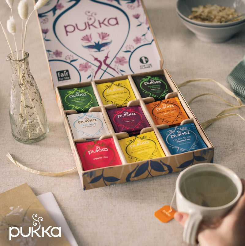 Pukka Tea Envelope Selection Gift Box 45's Organic Tea Collection