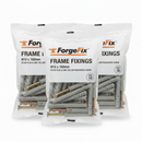 ForgeFix Frame Fixings | M10 x 160mm | Nylon Plug, Zinc Yellow Passivated Screw | Bag 30