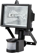 Powermaster 150W Eco Halogen PIR Black Floodlight {Bulb Included, Not part of the Pack}