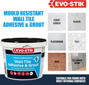EVO-STIK Mould Resistant Wall Tile Adhesive & Grout 2.5 Litre