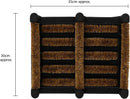 JVL Nimbus Rubber Coir Boot Scraper Mat, 30x35cm
