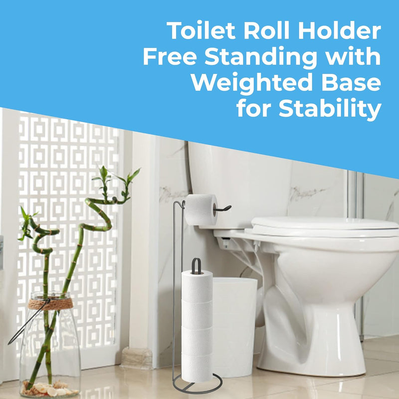 Blue Canyon Stainless Steel Toilet Roll Holder Grey