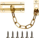 Door Chain Lock Heavy Duty Safety Chain Lock Polished Brass Sliding Bolt