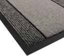 Jvl Miracle Grey With Charcoal Stripes Barrier Mat, 40 X 60 Cm