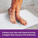 Blue Canyon Anti-Bacterial Rubber Bath Mat - White (34 X 74Cm)