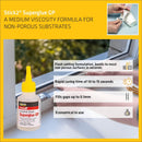 Everbuild Stick2 General Purpose Superglue | Industrial Grade | High Strength | Rapid Setting |