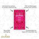 Pukka Tea Organic Love Envelopes 20's , Chamomile Rose & Lavender.
