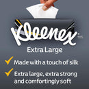 Kleenex Extra Large Single White Handkerchief Tissues Paper 90 x 2 ply Pack Extra Large Box